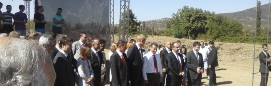 Поставување на темелите за изградба на новата делница од автопатот Демир Капија–Смоквица, дел од Паневропскиот коридор 10